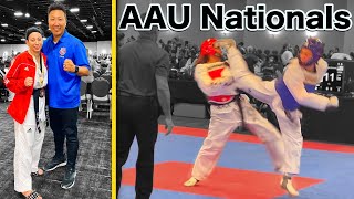 2021 AAU Nationals  TKD Sparring Highlights [upl. by Ahseik]