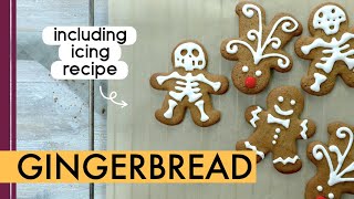 Gingerbread man recipe including easy icing recipe  Easy Christmas cookies tutorial [upl. by Odnamra]