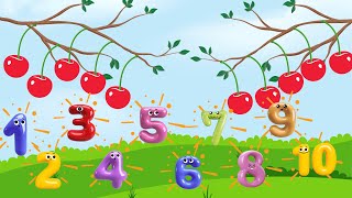 Number Song  How Many Cherries Kids Song [upl. by Rhodes]