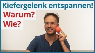 Kiefergelenk entspannen ✅ Entspannungsübung mit Faszienball [upl. by Matt]