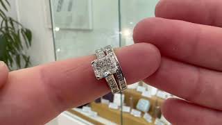 2 Carat Radiant Cut Diamond Ring  With Princess Cut Shoulders [upl. by Annert]