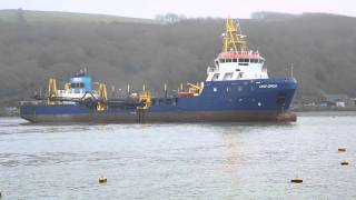 Dredging In Fowey Harbour [upl. by Caitlin]