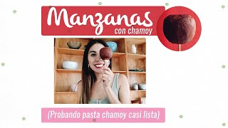 Probando Pasta Cubre Manzanas con Chamoy 🍏🍬  Colaboración con Susy en la Cocina [upl. by Annoyek]