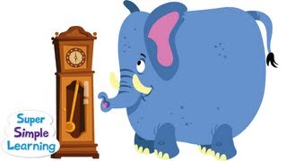 Hickory Dickory Dock  Super Simple Songs [upl. by Anawyt]