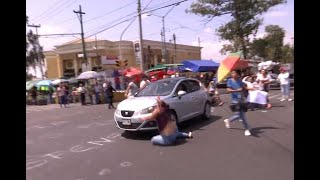 Conductor atropella a manifestantes que protestaban por falta de agua en Ermita Iztapalapa [upl. by Hoppe350]