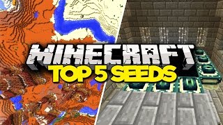 Top 5 Minecraft Seeds  Best Minecraft Seeds 19 2016 [upl. by Jillene]