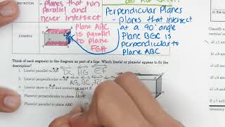 High School Geometry Lesson 37a Parallel Lines and Transversals Angle pairs vocabulary [upl. by Recor]