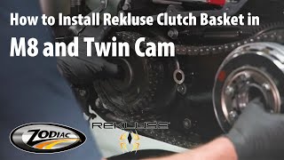 How to Install a Rekluse Clutch Basket in your M8 and Twin Cam [upl. by Ailuj]