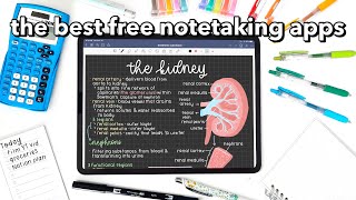 the BEST FREE notetaking apps 🌷 [upl. by Anihc645]