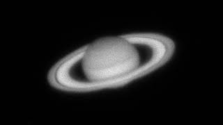 Saturn with a Mewlon 300 from my balcony in Paris [upl. by Anyaled]