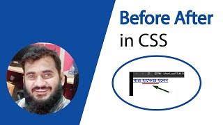 Before After in CSS  S A Faroque [upl. by Rabma]