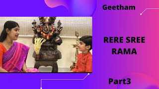 GEETHAM  RERE SREERAMA AARABHI RAGAM PART 3 SRUSHTIONLINE CARNATIC TUTORIALS [upl. by Avictor]