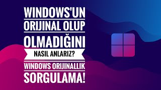 Windowsun Orijinal Olup Olmadığını Nasıl Anlarız Windows Orijinallik SorgulamaWin 78811011 [upl. by Gayleen454]