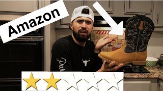 I Bought the Worst Reviewed Boots on Amazon [upl. by Ettesus653]