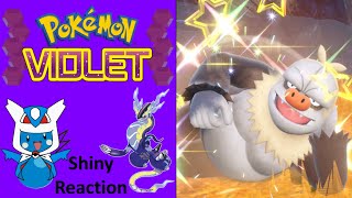 Pokemon Violet Shiny Slaking Reaction [upl. by Ueihttam53]