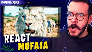 REACT MUFASA O REI LEÃO  TRAILER NOVO OFICIAL DUBLADO [upl. by Tema]