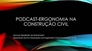 Ergonomia na Construção Civil [upl. by Earleen]