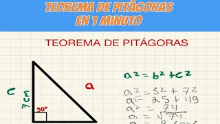 Teorema de Pitágoras matematicas shorts [upl. by Jevon]