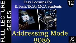 Addressing Mode Of 8086  Microprocessor And Microcontroller  BTech  Lect 12 [upl. by Urbani]