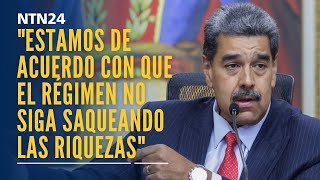 quotEstamos de acuerdo con que el régimen criminal no siga saqueando nuestras riquezasquot [upl. by Terag]