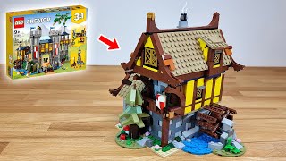 Lego Medieval Watermill  Alternative 31120 Build [upl. by Eidnyl]