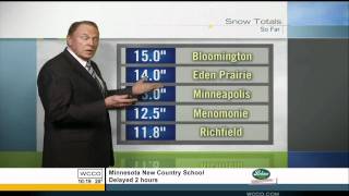 Twin Cities MN WCCO 2202011 dual weather forecast Shaffer amp Fairborne [upl. by Alledi406]