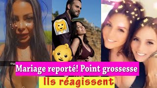 LAURA ENCEINTE LES CANDIDATS RÉAGISSENT ET MARIAGE REPORTÉ LMVSMONDE5 [upl. by Michale750]