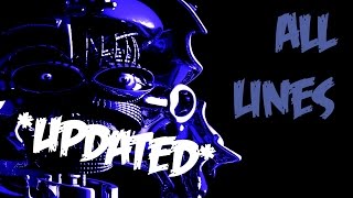 FNAF 1 react to Sister Locations voice lines remake  Five Nights At Freddys  FNAF [upl. by Urata]