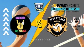 ABAD Voley24 CLAUSURA F 7 DIV VOLEYROLL vs DESERTORES UNETE AL STREAM [upl. by Prosper500]