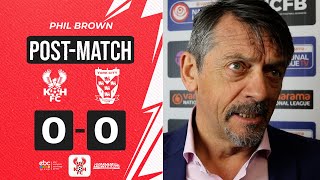 💬 quotJUST DIDNT HAPPENquot  9 Mar 24  Phil Brown on 00 draw with York City [upl. by Fugazy]