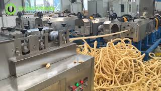 Corn filling snacks food corn shaped machine line [upl. by Orlando]