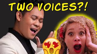 UNBELIEVABLE Marcelito Pomoy MaleFemale Vocals quotThe Prayerquot REACTION [upl. by Adlei]