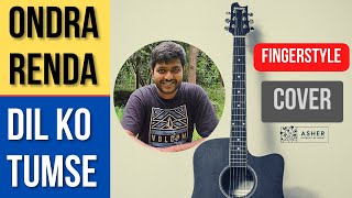 Fingerstyle Guitar TABS  Ondra Renda Aasaigal  Dilko Tumse Pyar Hua  Asher Thomas  shorts [upl. by Scharff]