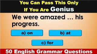 English Grammar Test 50 Questions 📝✍️  Whats Your English Level  grammarquiz grammartest esl [upl. by Loughlin]