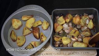 How To Roast Potatoes  Easy Roast Potatoes  Crispy Oven Potatoes [upl. by Lat]