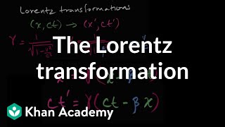 Introduction to the Lorentz transformation  Special relativity  Physics  Khan Academy [upl. by Moises]