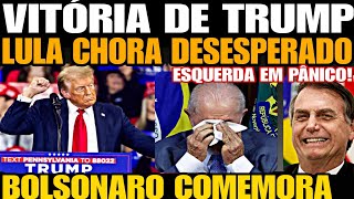 VITÓRIA ESMAGADORA DE TRUMP LULA CHORA DESESPERADO ESQUERDA EM PÂNICO BOLSONARO COMEMORA 2026 [upl. by Orelle132]