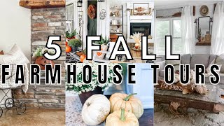 5 Fall Antique Farmhouse Style Home Tours [upl. by Rafael]