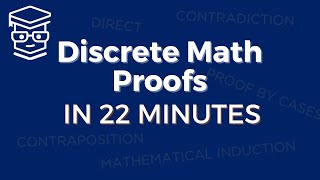 Discrete Math Proofs in 22 Minutes 5 Types 9 Examples [upl. by Yltneb]