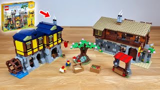 Lego Medieval Market Village  Beautiful Alternative 31120 Build [upl. by Ydassac]