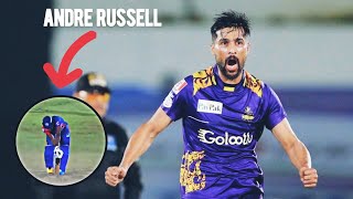 Mohammad Amir Deadly Yorker to Andre Russell 🔥 LPL Semi Final [upl. by Kentiga]