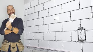 How To Install A Subway Tile Backsplash [upl. by Whetstone]