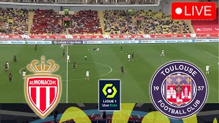 🔴MONACO VS TOULOUSE LIVE  LIGUE 1 2425 Full Match Streaming Video Game Simulation PES 2021 [upl. by Dressel]