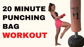 Beginners Punching Bag Workout20 Minutes Workout [upl. by Taub40]