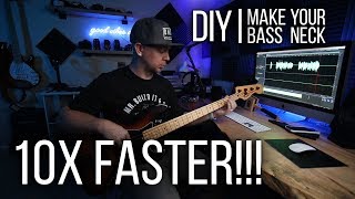 DIY  Make Your Bass Guitar Neck 10x Faster its easy [upl. by Weld]