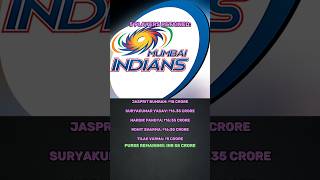 Retained Players in IPL 2025 shorts cricket ipl2025 [upl. by Egedan860]