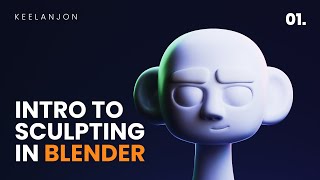 Blender Sculpting Tutorial for Beginners  Stylized Head Sculpt Blender Tutorial [upl. by Arbmahs]