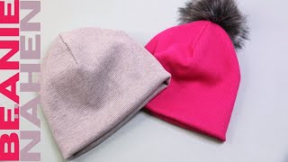 Beanie nähen DIY WendeMütze mit kostenlosem Schnittmuster [upl. by Boles182]