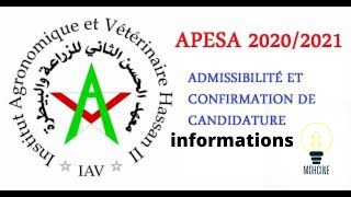 APESA  كيفاش 4كل ما ينبغي معرفته عن معهد الحسن الثاني للزراعة والبيطرة [upl. by Zonnya]