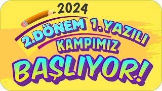 2Dönem 1Yazılı Kampı BAŞLIYOR❗ Yazılıları Garantile Hedef LGS 🥇 [upl. by Ashlen552]